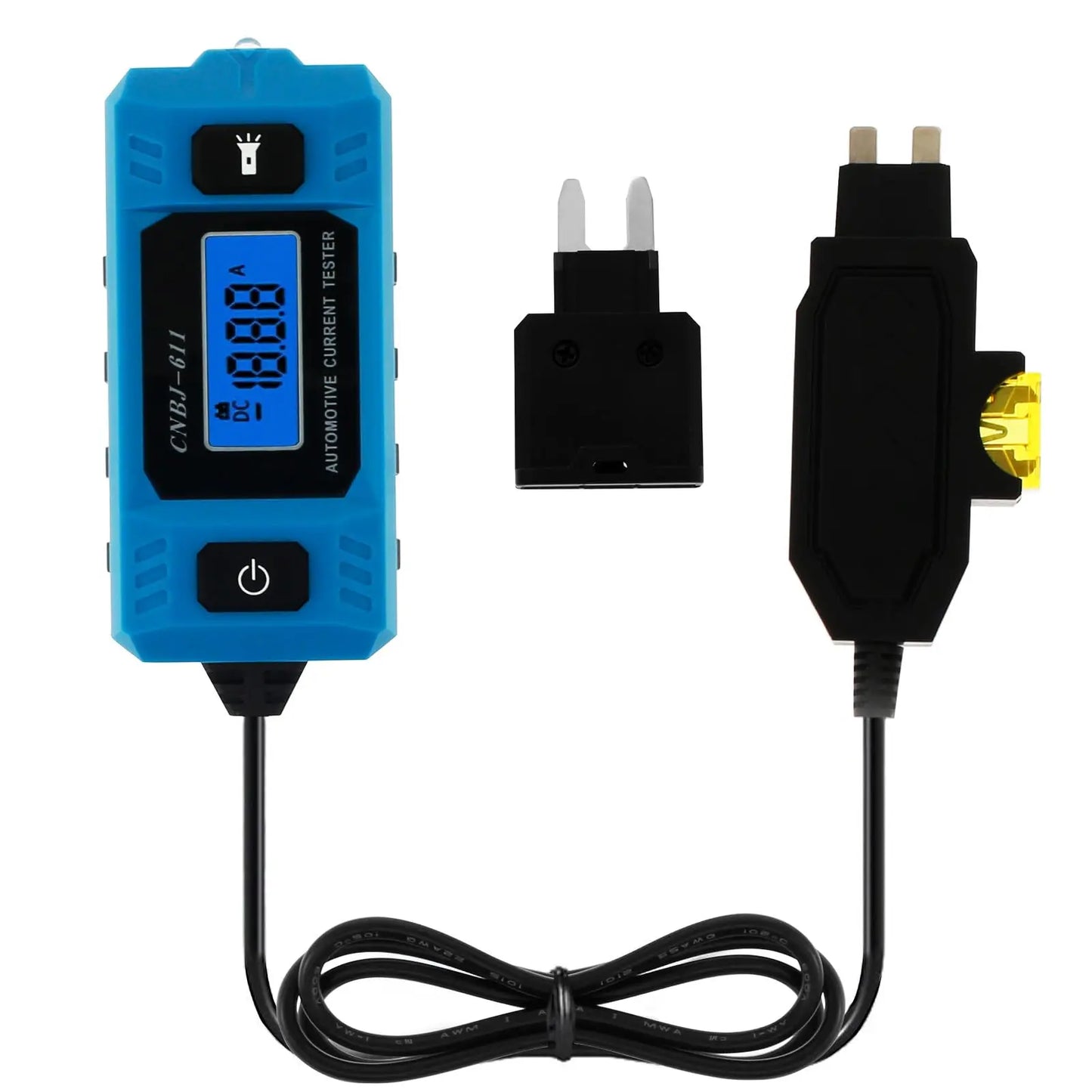 Car Circuit Tester with Display - Accurate 48V Automotive Fuse Tester, Portable Electrical Fault and Current Diagnostic Tool