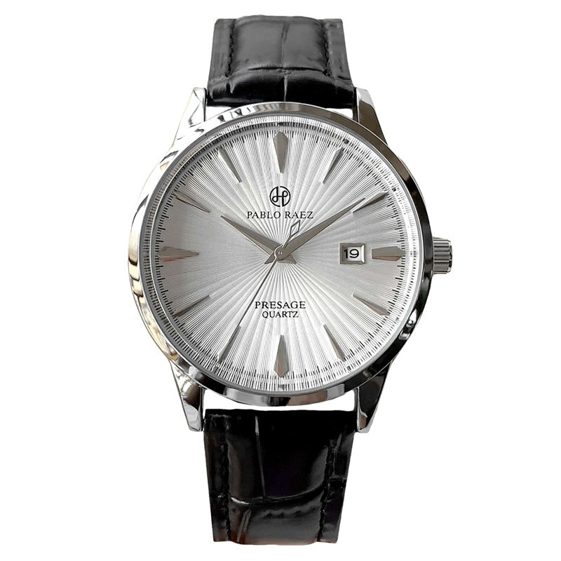 PABLO RAEZ New Men's Business Watch - Sweep Second Hand, Water Resistant Automatic Quartz Wristwatch