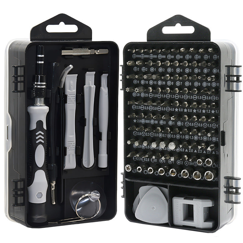 115-Piece Precision Screwdriver Set – 101 Bits for Electronics, Computer, Laptop & Phone Repair, Complete Kit with Metallic Storage Case