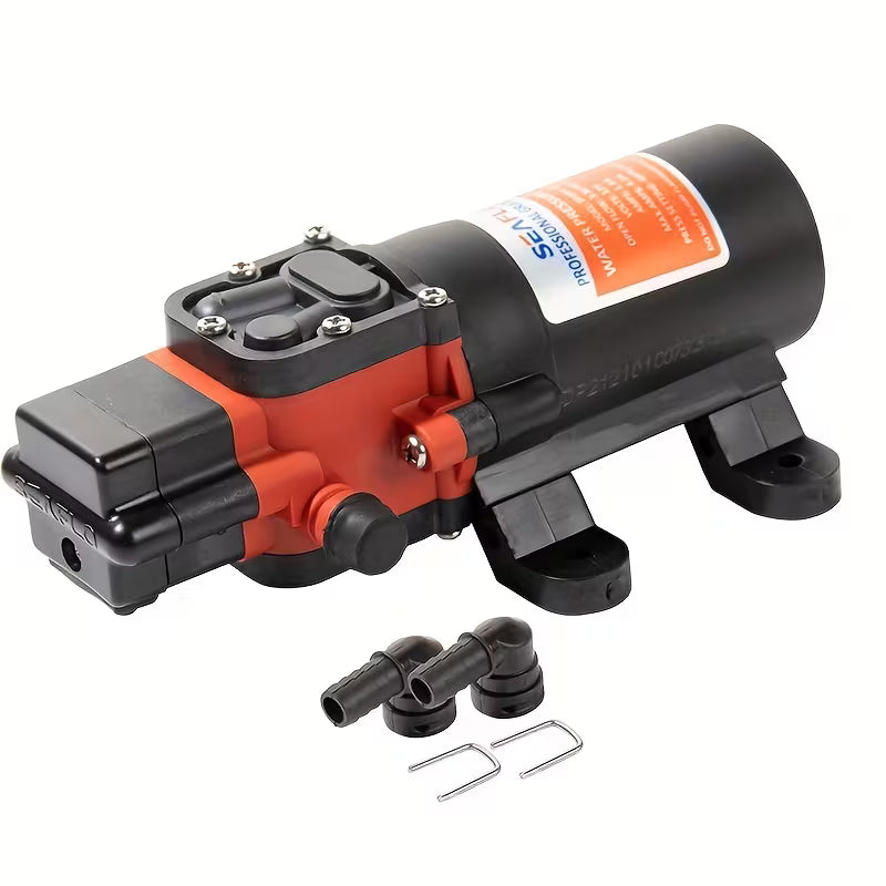 Marine Water Pump – Auto Priming, 35PSI, 12V Diaphragm for Boats, RV & Caravans (No Battery)