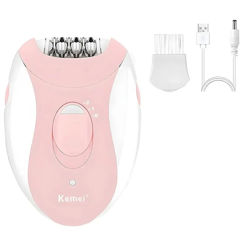 USB-Rechargeable Electric Epilator – Portable Hair Remover, Waterproof Body Hair Removal Appliance for Women
