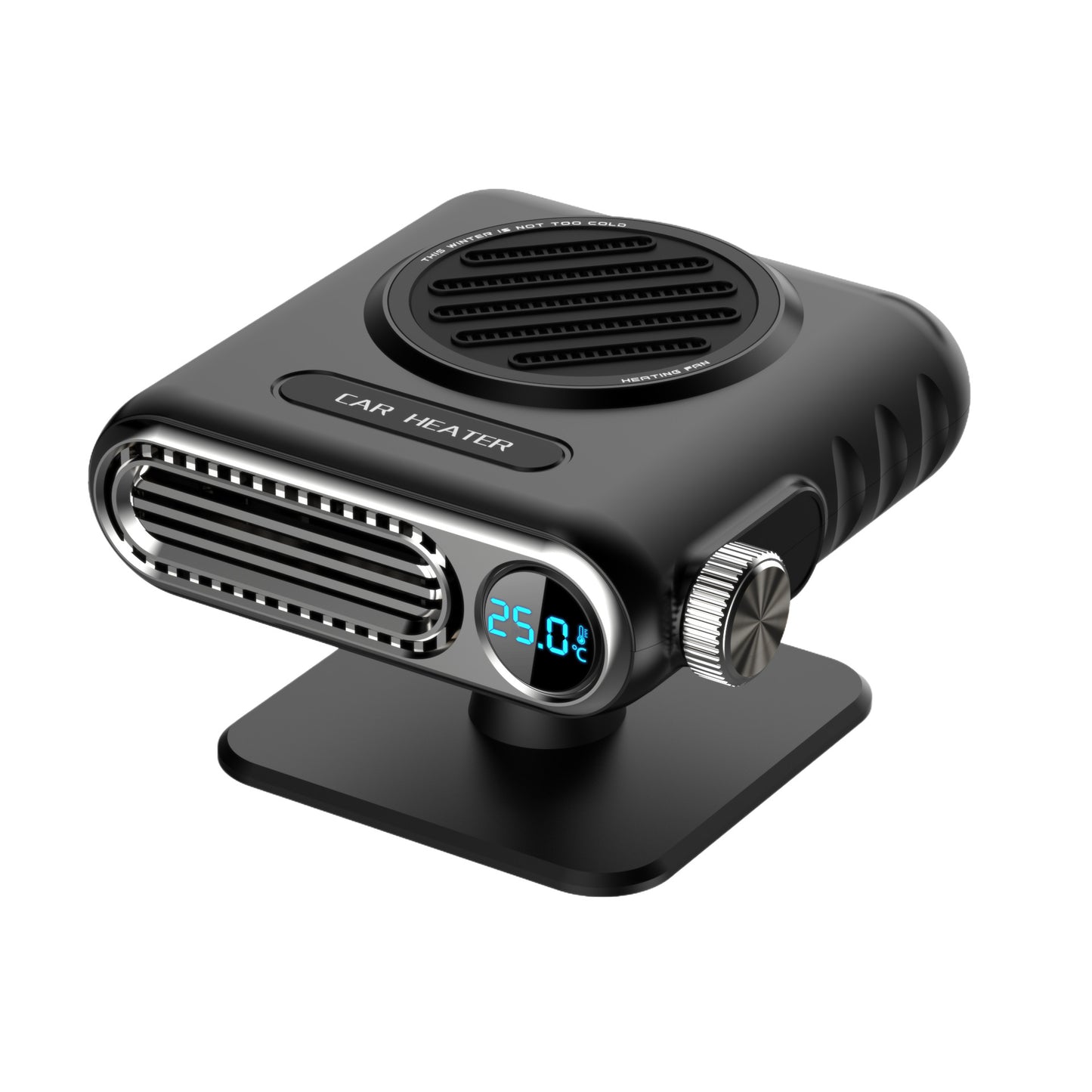 Portable 12V 150W Car Heater – Defogger & Defroster, Adjustable Heating Fan, 360° Rotatable Windshield Heater, Plugs into Cigarette Lighter
