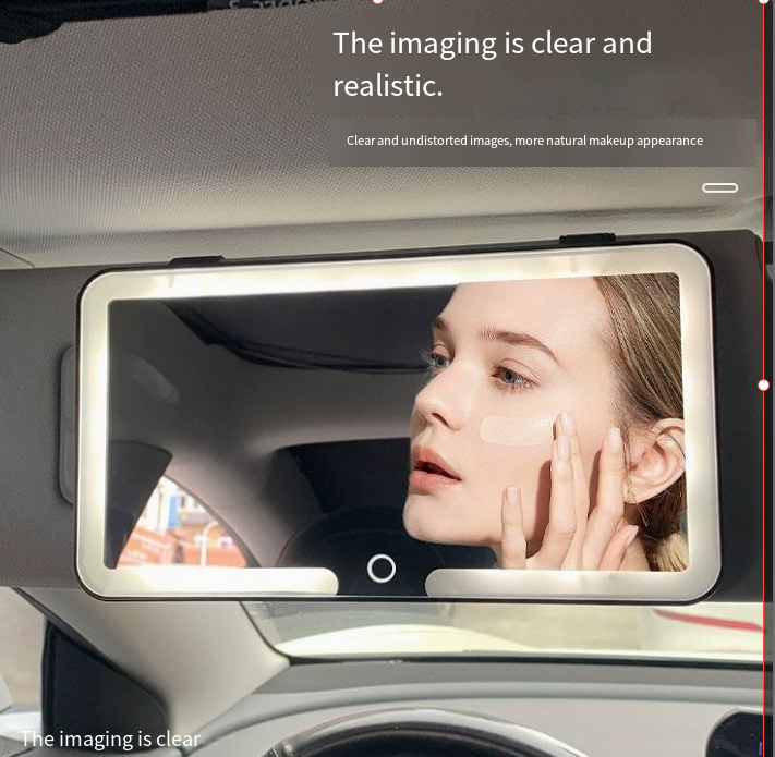 Cash on Delivery – LED Makeup Mirror Sun Visor – Portable High-Definition Clear-View Car Mirror, 1 Count Car Accessory for Easy Application