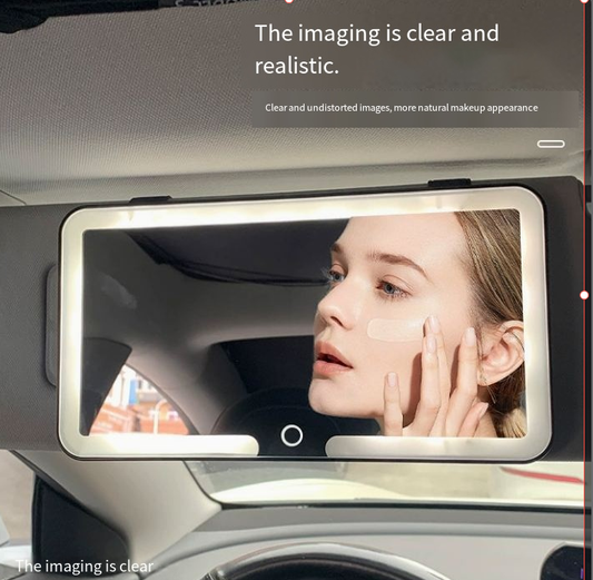 Cash on Delivery – LED Makeup Mirror Sun Visor – Portable High-Definition Clear-View Car Mirror, 1 Count Car Accessory for Easy Application