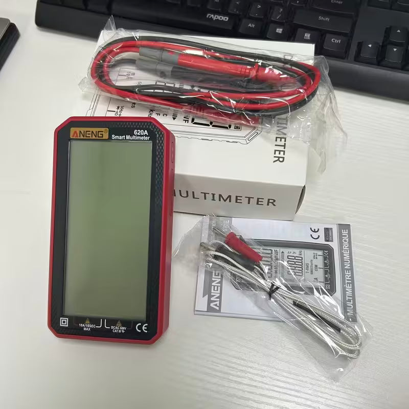 ANENG Smart Multimeter – 6000 Counts, AC/DC Voltage, Current, Resistance, Capacitor & Hz with NCV Test