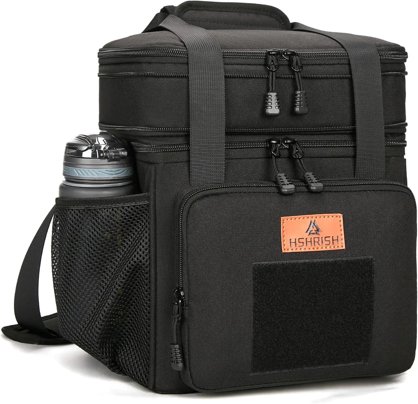 HSHRISH LB04 Tactical Lunch Cooler Bag - 16L Insulated, 20-Can Capacity for Work and Camping