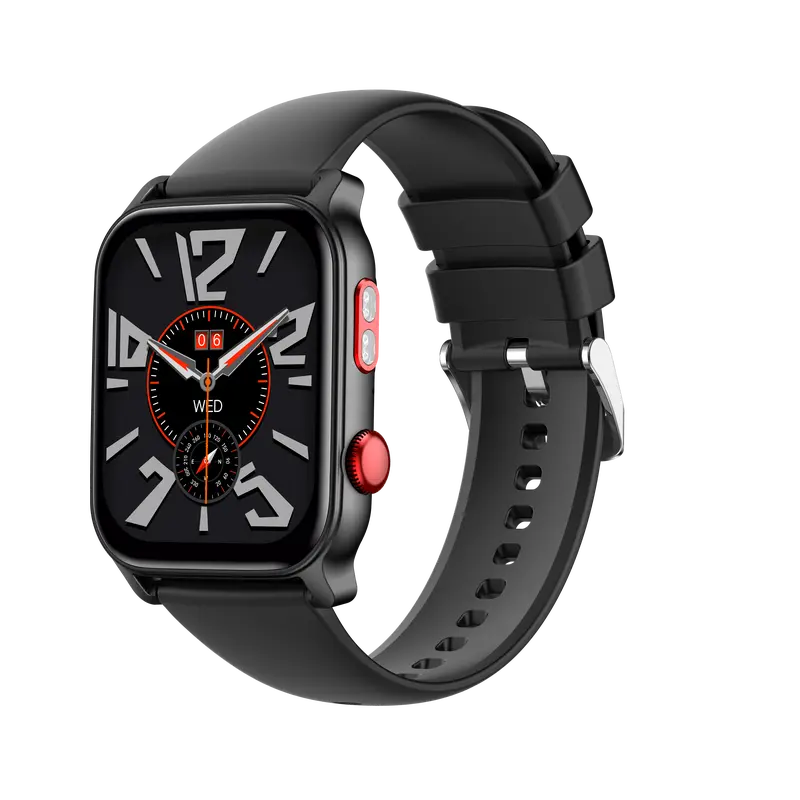 Smart Watch for Men and Women with Call/Message Reminder – 1.83 Inch Touch Screen Fitness Watch – Heart Rate/Sleep/Calorie/Step Monitor, Emergency Flashlight, Activity Tracker for Android & iOS