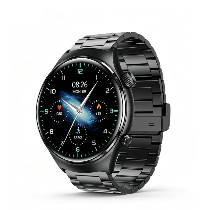 Top Smart Watch for Men - NFC Payment, Water Resistant, Sport Fitness Tracker with Full Touch Screen, Free Silicone Strap Included