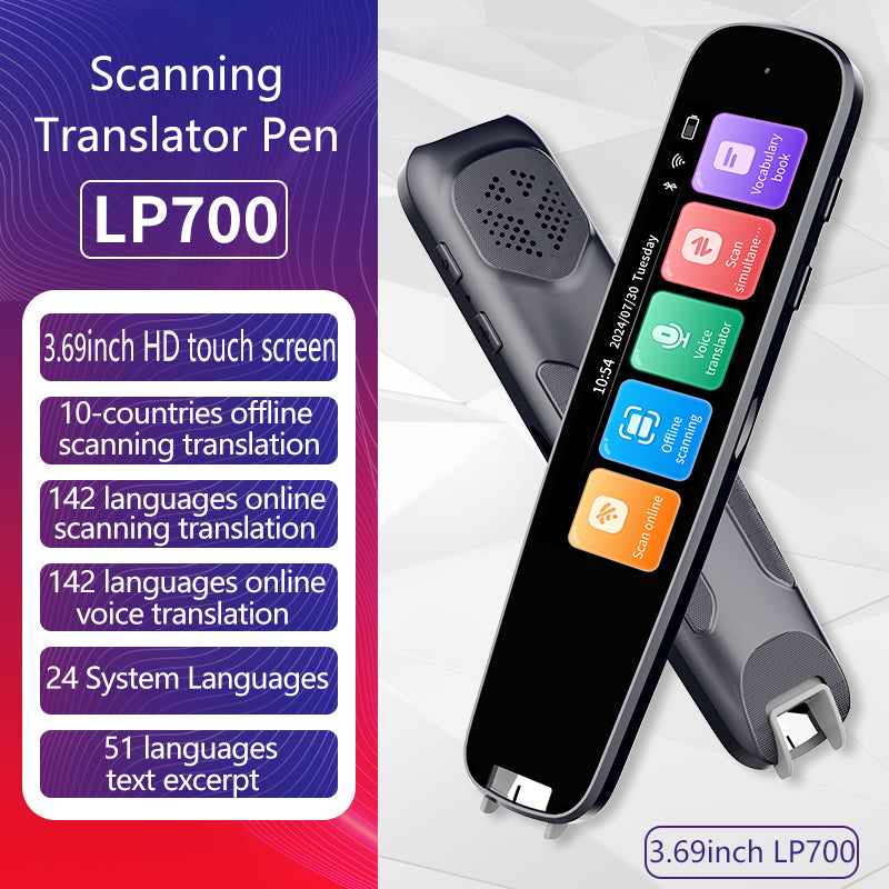 Slim Translation Reading Pens, Auxiliary Tools, 142 Language Translation Devices for Reading Support, Language Learners for Voice Dialogue Translation, Digital Products, Smart, Portable, Mini, Men Gadgets, Portable Translator, Durability