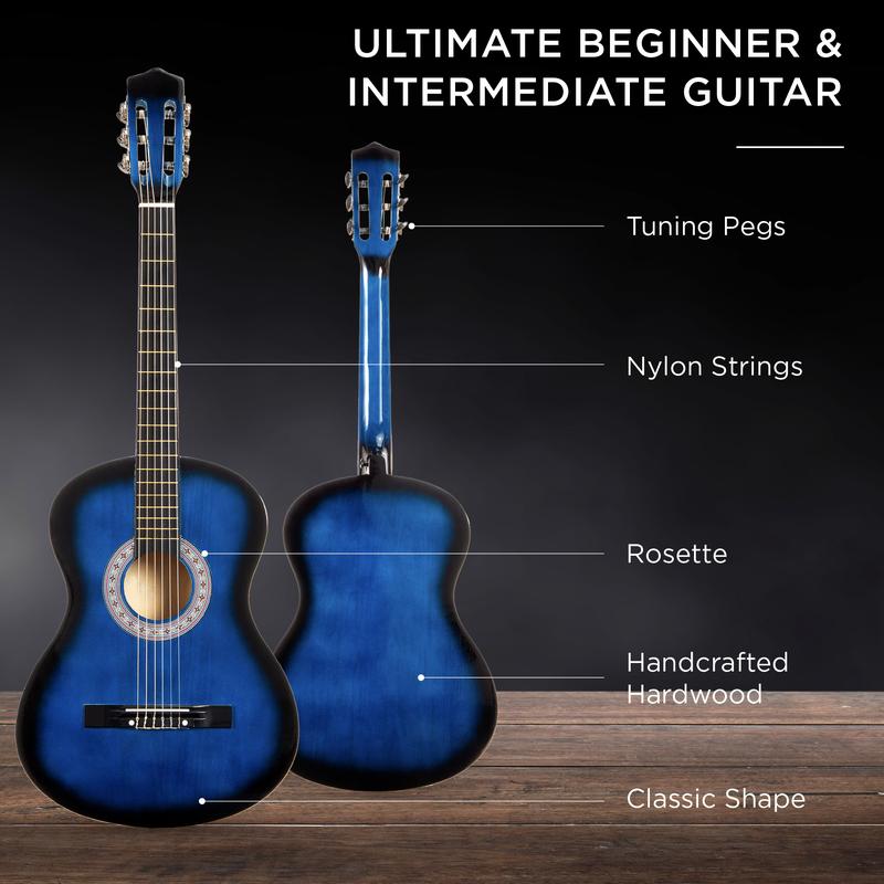 Best Choice Products 38in Beginner Acoustic Guitar Starter Kit w/ Gig Bag, Strap, Strings