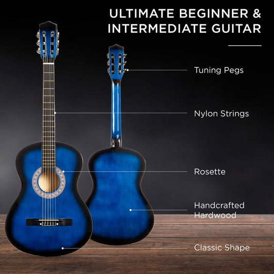 Best Choice Products 38in Beginner Acoustic Guitar Starter Kit w/ Gig Bag, Strap, Strings