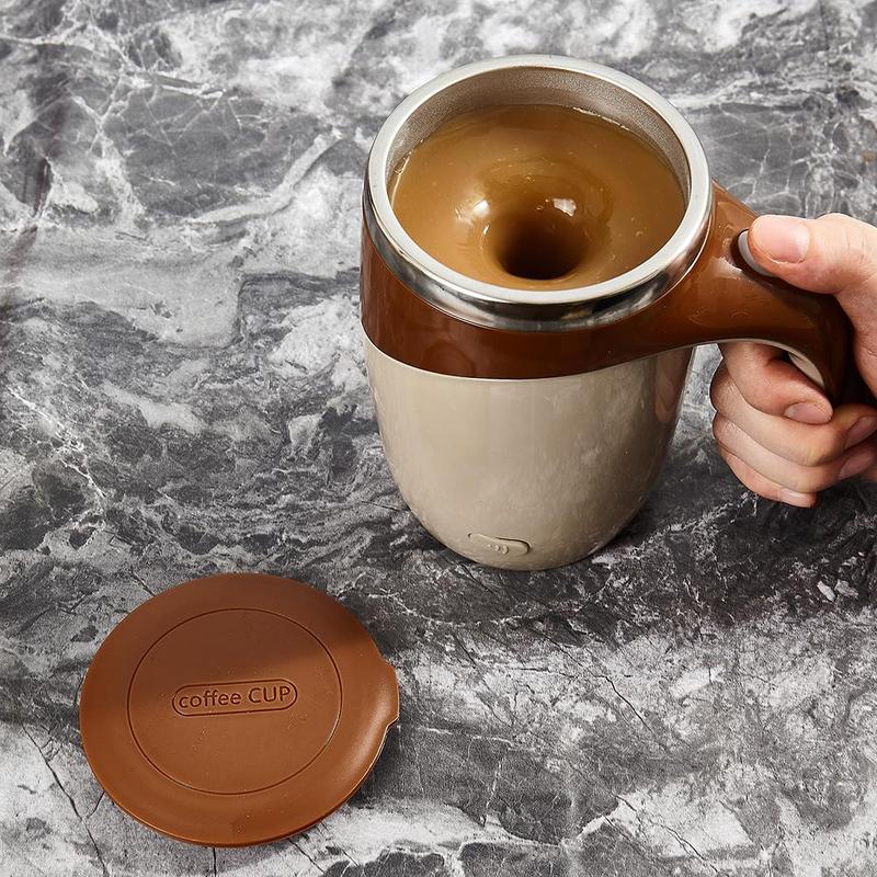 Automatic Magnetic Stirring Coffee Mug, Electric Stainless Steel Self Mixing Coffee Tumbler, Valentine's Day Gift, Rotating Home Office Travel Mixing Cup[Hand Wash Only Avoid Washing USB Port]