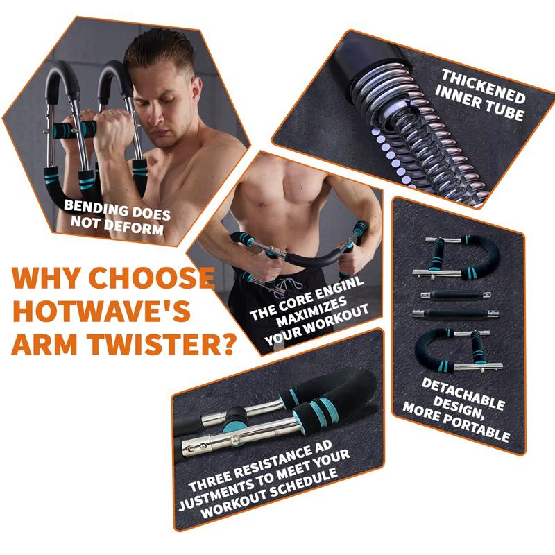 Arm Trainer, Adjustable Chest Workout Equipment, Arm Trainer for Men, Chest Trainer for Men, Shoulder Muscle Training, Portable Spring Resistance Home Fitness Equipment