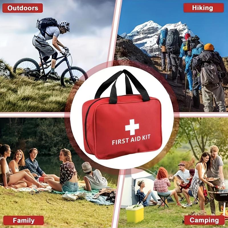 Portable Emergency Kit, 160pcs/bag Outdoor First Aid Kit, Emergency Supplies and Accessories for Hunting, Hiking, Camping