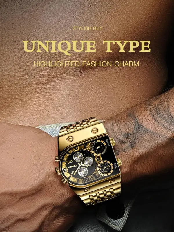 Men's Business Fashion Luminous Quartz Watch, Fashion Watch for Party, Daily Decor, Trendy All-match & Exquisite Watch for Birthday Gift with Box