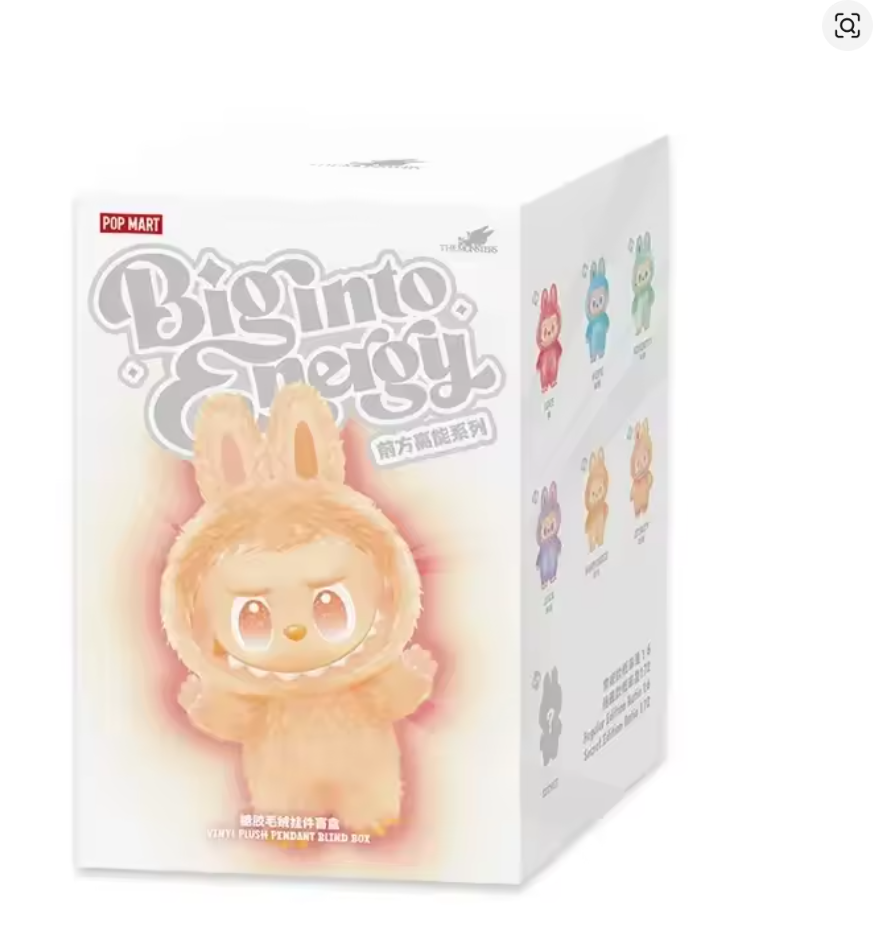 （Get 2 blind boxes upon purchase）POP MART Labubu THE MONSTERS Big into Energy Series-Vinyl Plush Pendant Mystery Box Guess Bag Toys Doll Cute Anime Figure