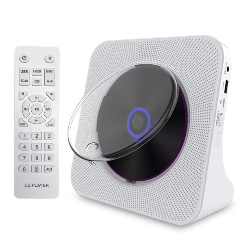 MEGICOT Portable CD Player, Desktop Vertical MP3 Music Player with Built in Speaker, Bluetooth-compatible CD Player with Remote Control, FM Radio, USB Flash AUX, DVD