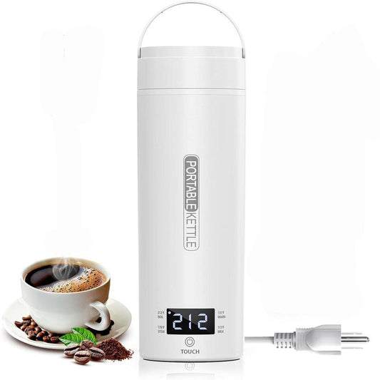 Stainless Steel Electric Kettle, 1 Count Hot Water Boiler with 4 Temperature Settings, Portable Fast Boiling Water Kettle for Camping Trip