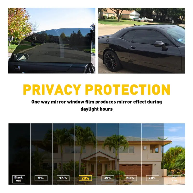 【2 pieces 】300CM Uncut Roll Window Tint Film 35% VLT 20" x 10ft Feet Car Home Office Glass