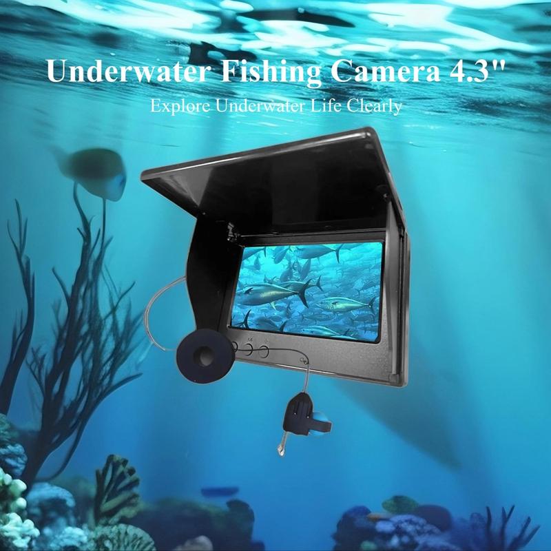 Underwater Hd Viewing Fishing Camera, Fish Finder with 4.3 Inch Screen and Waterproof Camera, Fall Gifts, Underwater Fishing Equipment, Fishing Stuff, for Fish Tank, Fish Aquarium, Fishing Supplies, Fishing Organizer Accessory, Fishing Gear Set