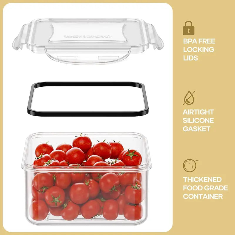 [LIMITED TIME DEAL] 40 Pcs Large Plastic Airtight Food Storage Container Set (20 Containers+20 Lids) Leakproof, BPA-Free, Labels&Marker, Kitchen Organization