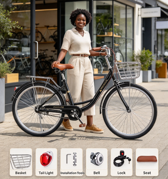 Wholesale Adult Bicycle 26-Inch - Lightweight Commuter Bike with Solid Tires for Men and Women