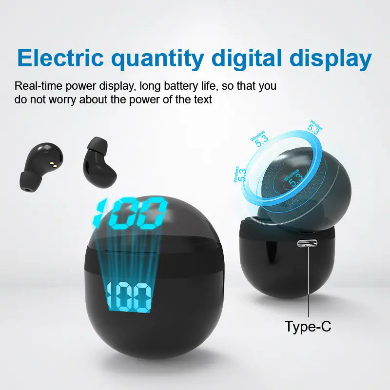 Invisible Mini Earbuds Wireless Bluetooth – Low Profile Micro Smallest Tiny Discreet Hidden Earbuds for Work – Small Headphones, Invisible Sleep Wireless Earphone IPX5 Waterproof for Small Ear Canals