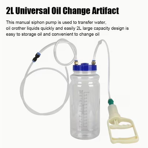 Universal Manual Vacuum Pump – 2L Capacity, Suction Oil Pump for Car Maintenance & Oil Changes