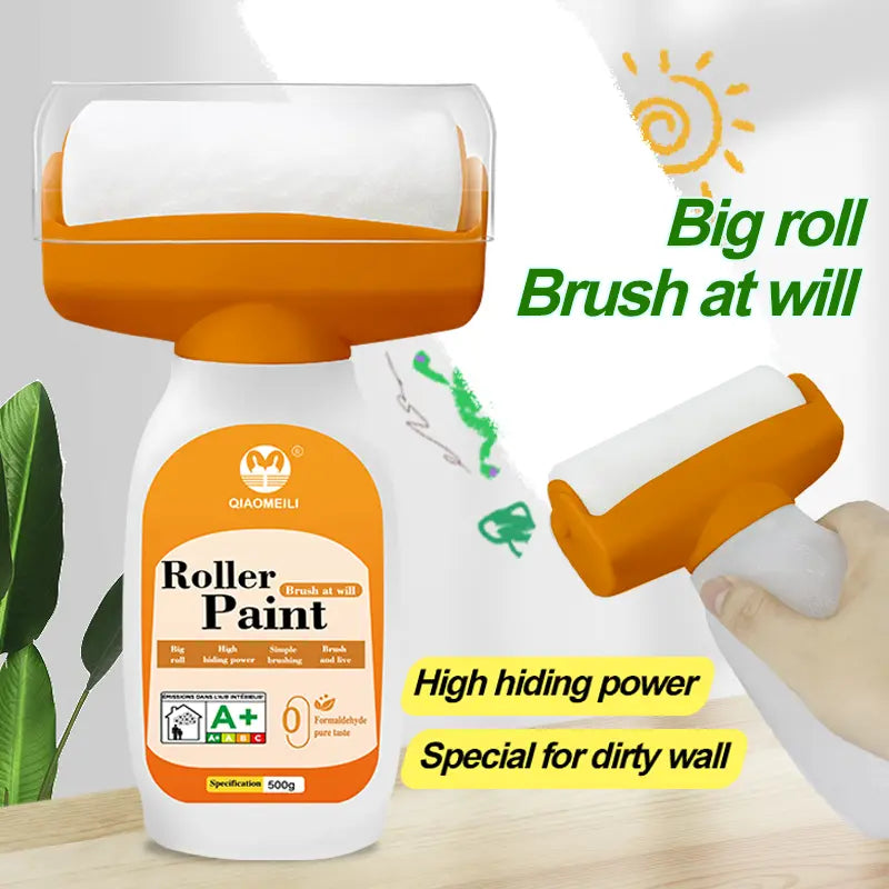 Wall Touch-Up Paint Roller – Quick-Dry DIY Paint for Scuffs, Marks & Small Wall Repairs