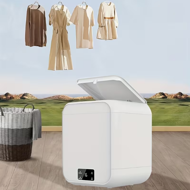 Stylish Mini Portable Washing Machine – High-Torque Pure Copper Motor, 4 Wash Modes, Separate Washing for Light & Thin Clothes, Helps Avoid Cross-Infection