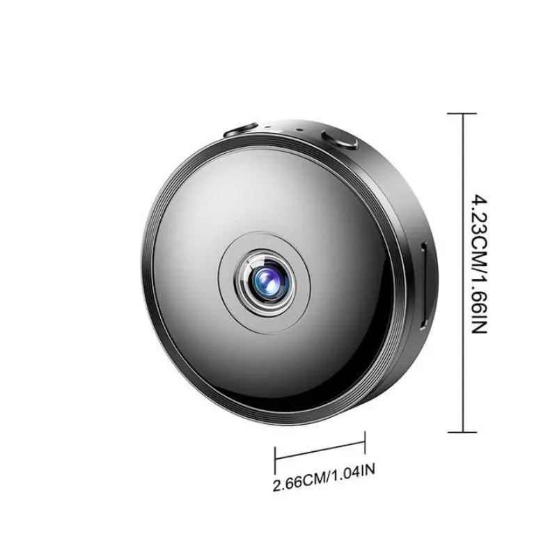 Smart Mini Wireless Security Camera – AI Motion Detection, 4x Zoom, 2.4G WiFi, Wide Angle, Alexa Compatible for Home Safety