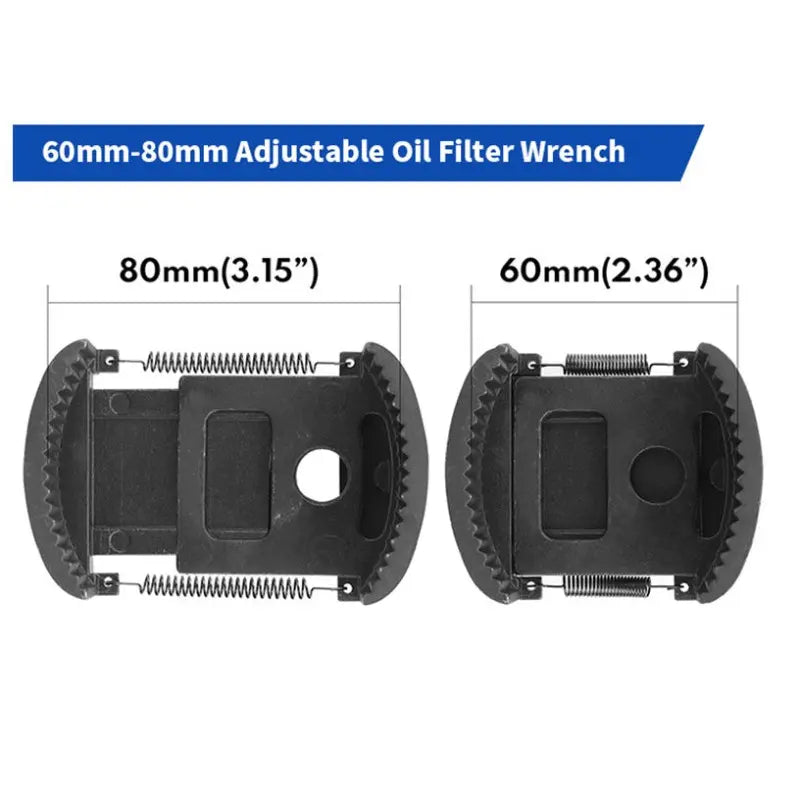 🔧 Cash on Delivery ✈ Adjustable Oil Filter Wrench - Universal 1/2" Drive Cap Style Removal Tool for 60mm-80mm Spin-On Filters