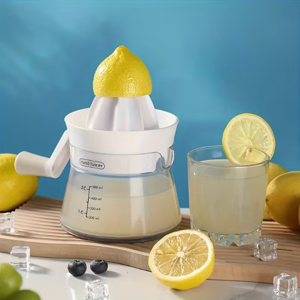 Portable Manual Lemon Juicer with Pulp Separator – Easy-to-Clean Handheld Juicer for Fresh Lemon & Orange Juice, for Home, Office & Camping
