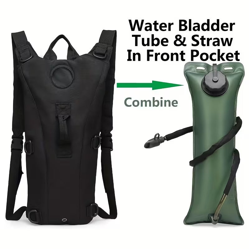 Outdoor Hiking Hydration Backpack – Long-Distance Sports Pack with 2 Free Hose Clips