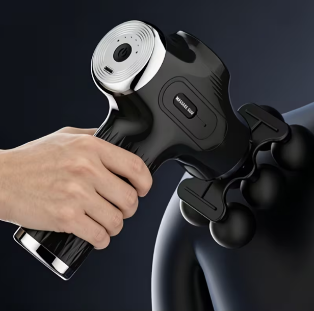 Multifunctional Muscle Gun – 6 Intensities + 10 Heads, Ultra-Quiet, Rechargeable, Portable, for Post-Workout & Daily Relaxation
