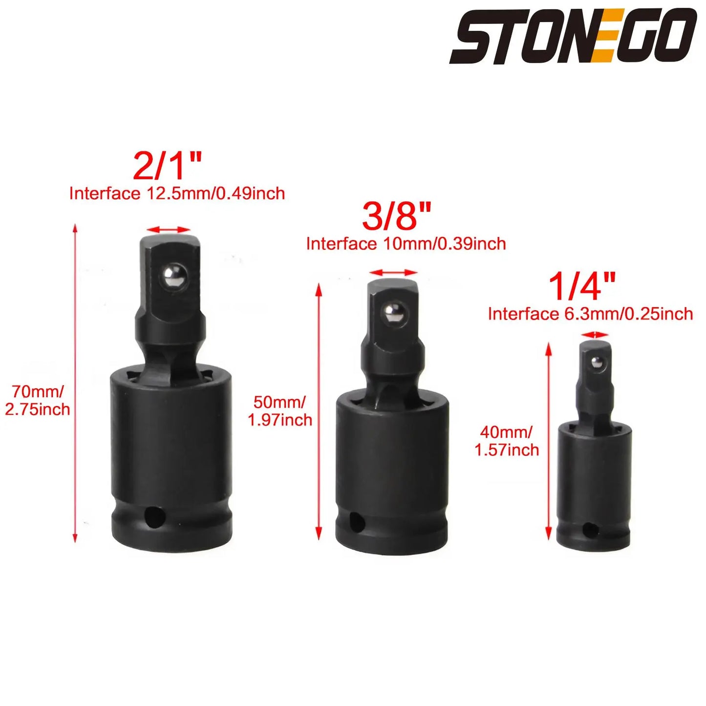 Universal Pneumatic Joint Wrench Socket Adapter - High Hardness Extension Tool for Electric and Pneumatic Forging Wrenches