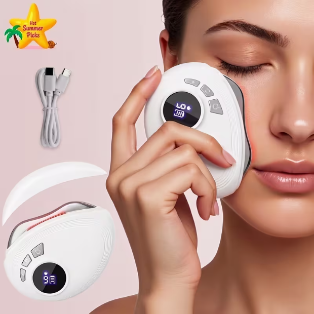 Electric Gua Sha Facial Sculpting Device – 9 Vibration Speeds & 9 Heat Levels