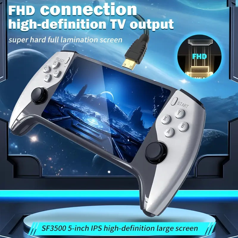 Portable Retro Handheld Game Console – Over 20,000 Games Built-in, 5.5-Inch HD IPS Screen, Supports TV Connection, 14+ Emulators & 5-Hour Battery Life – High-Performance Classic Gaming Device