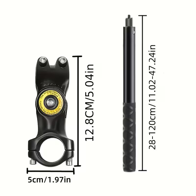 Handlebar Camera Mount – Universal Selfie Stick Bracket Adapter for GoPro & Insta360