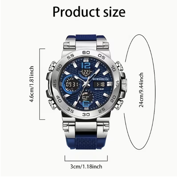 Men's Luxury Multi-Functional Watch – Versatile Design for Daily Wear & Special Occasions