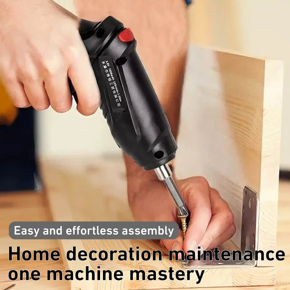 47-Piece Cordless Electric Screwdriver Drill Set - 3.6V High-Power Hand Tool with Speed Control