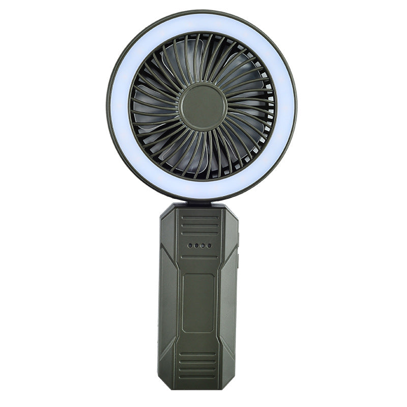 3-in-1 Multifunctional Camping Fan – 4000mAh Battery, LED Indicator, 4 Speeds, Foldable, Waterproof, with Hook for Outdoor Use