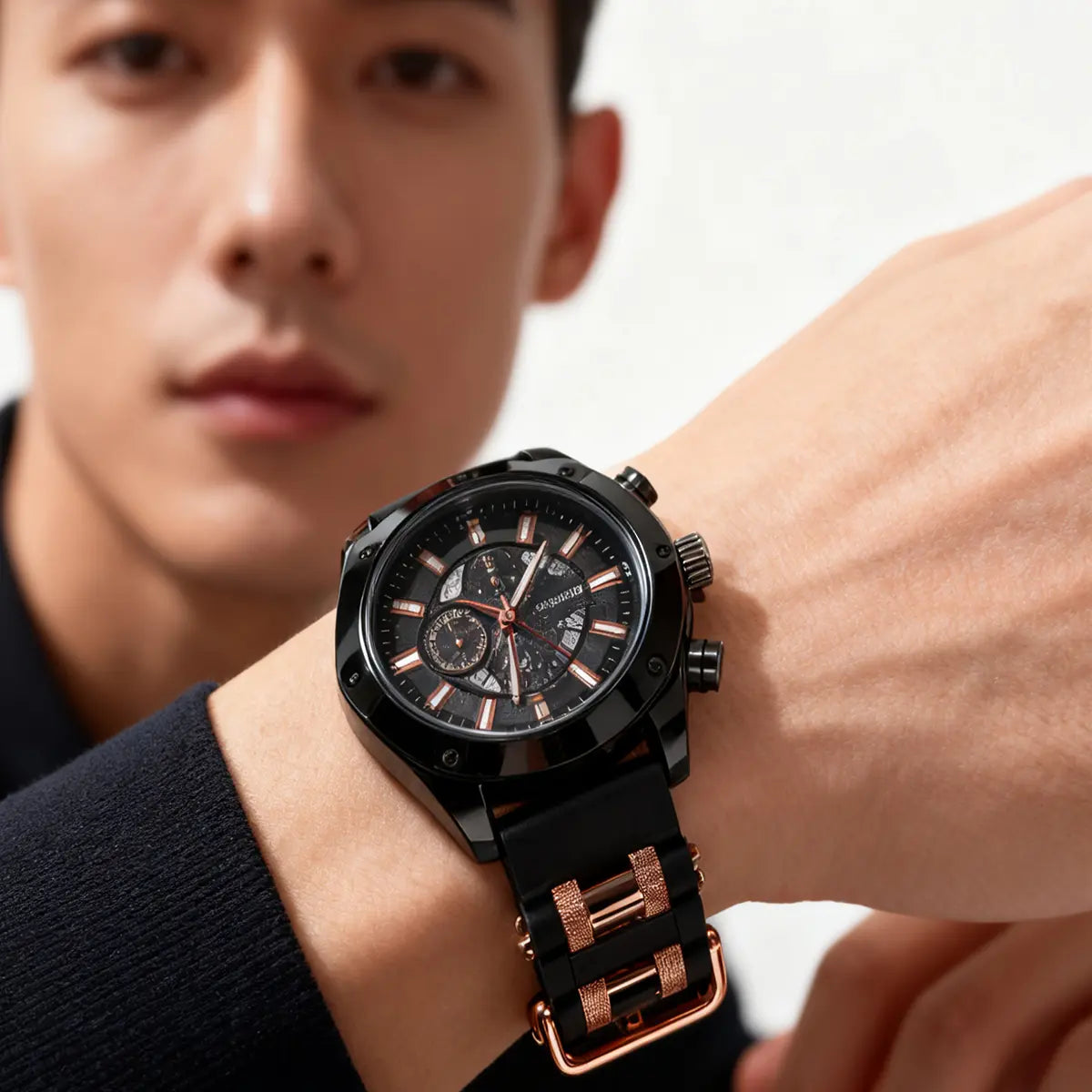 Men's Luxury Multi-Function Watch - Trend Fashion Quartz Wristwatch