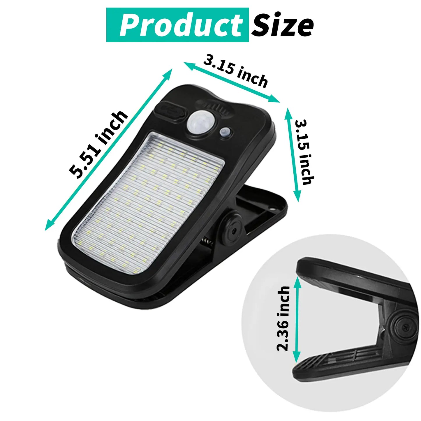 Cash on Delivery – 4 Pack Outdoor Solar Clip Lights, USB & Solar Powered Clip-On Lamp with Motion Sensor, 3 Modes, Waterproof – Perfect for Yards, Garages, Porches, Patios, Gardens, Pools & Barns