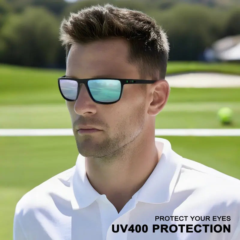 UV Polarized Golf Sunglasses for Men - Lightweight UV Protection Eyewear for Golfers, Golf Accessories Gift
