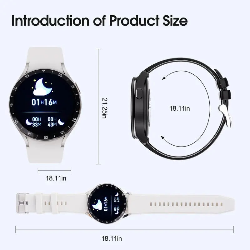 2-in-1 Smart Watch with Earbuds – 1.39" IPS Screen, IP67 Waterproof, Bluetooth Connectivity, White, Wearable Wristwatch