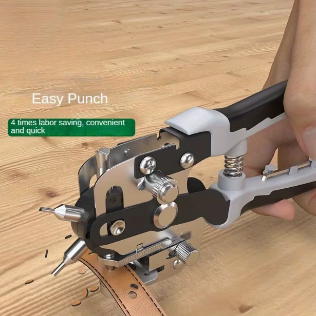 Multi-Functional Punching Pliers – For Leather, Plastic & Metal Sheet Punching, Wide Application Range