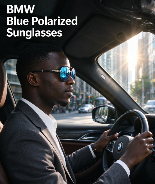 BMW New Men's Polarized Sunglasses - UV Protection Fashion Shades for Driving