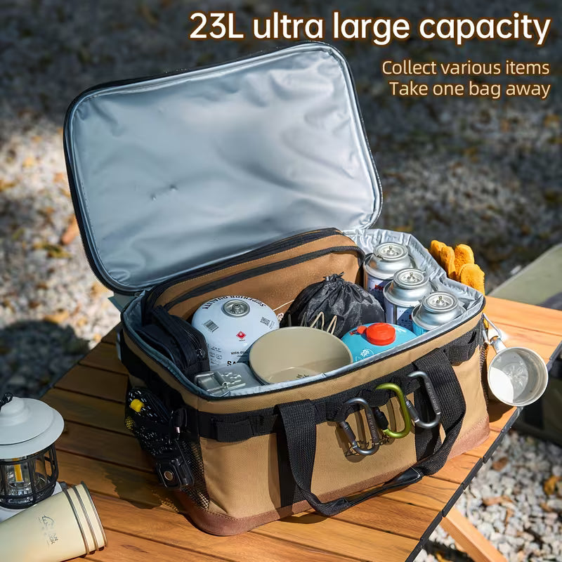 Tactical Insulated Cooler Bag, Large Capacity Portable Outdoor Storage