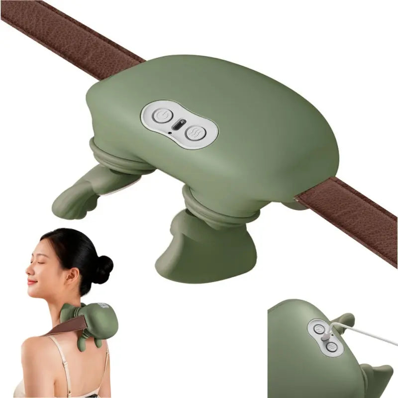 Shoulder & Neck Massager with Bionic Heat – 4D Deep Kneading, Simulated Hand Massage, Relieves Muscle Fatigue & Tension